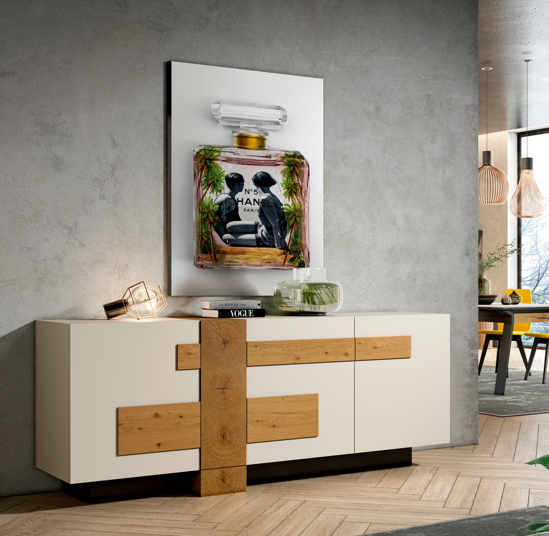 Image de Table de repas extensible céramique pied métal L180 Bristol Product