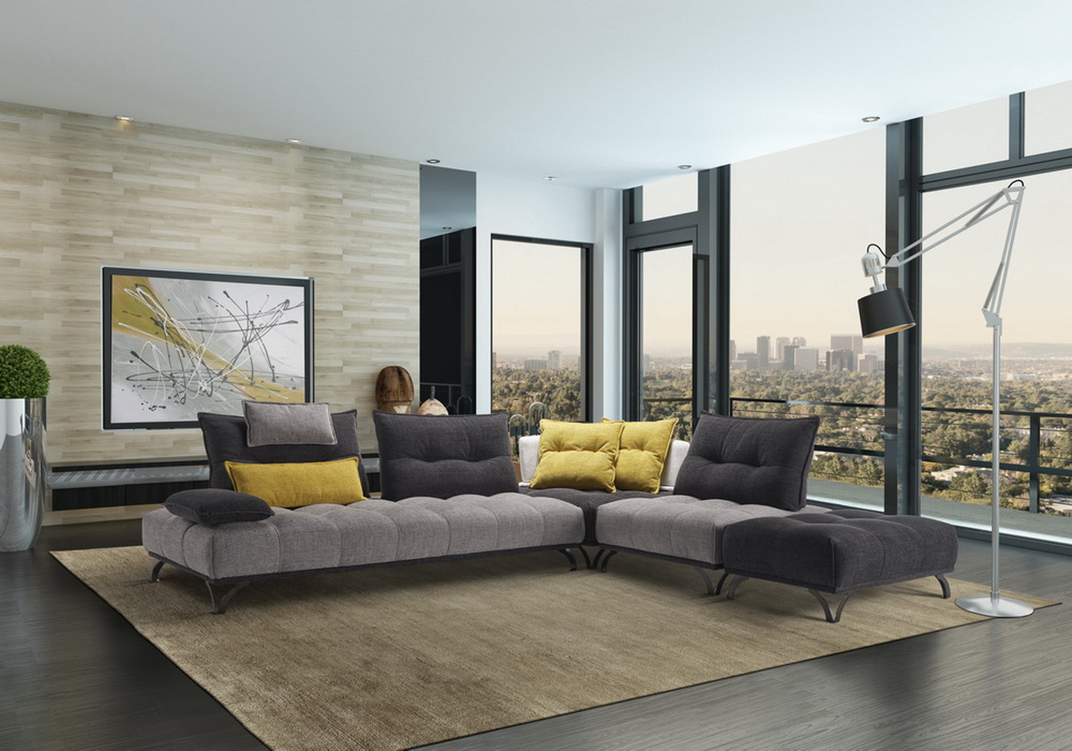 Image de Canapé 2,5 places dossiers avance-recule Blendy Product