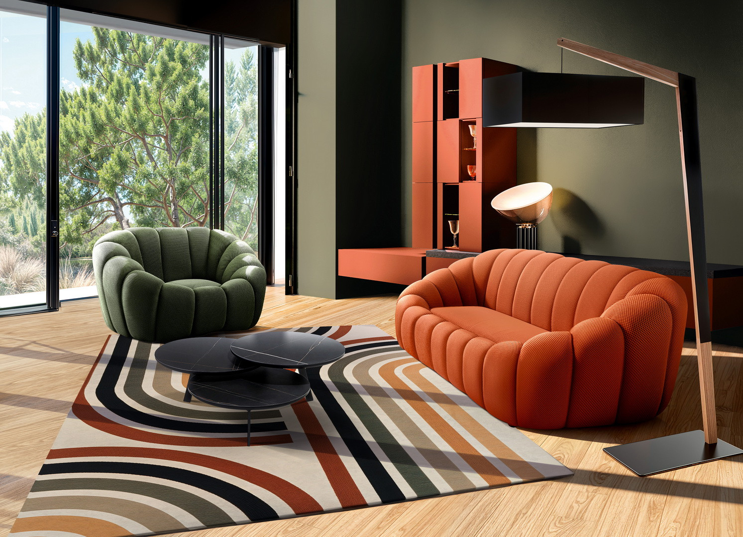 Picture of Pouf rond Flower Product