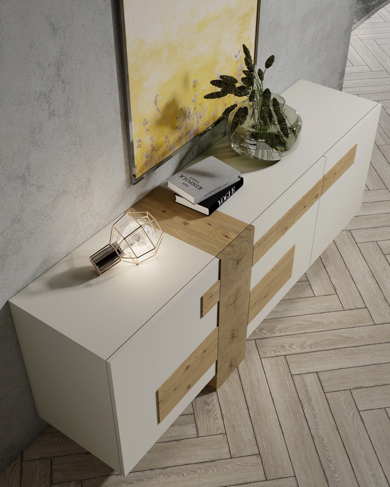 Picture of Table de repas extensible céramique pied métal L200 Bristol Product