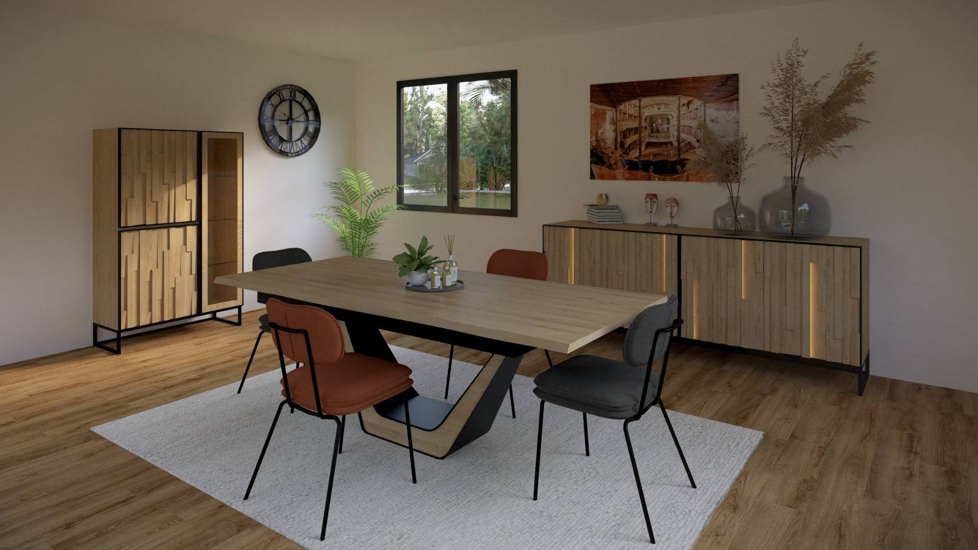 Image de Buffet 4 portes L190 Brick Product