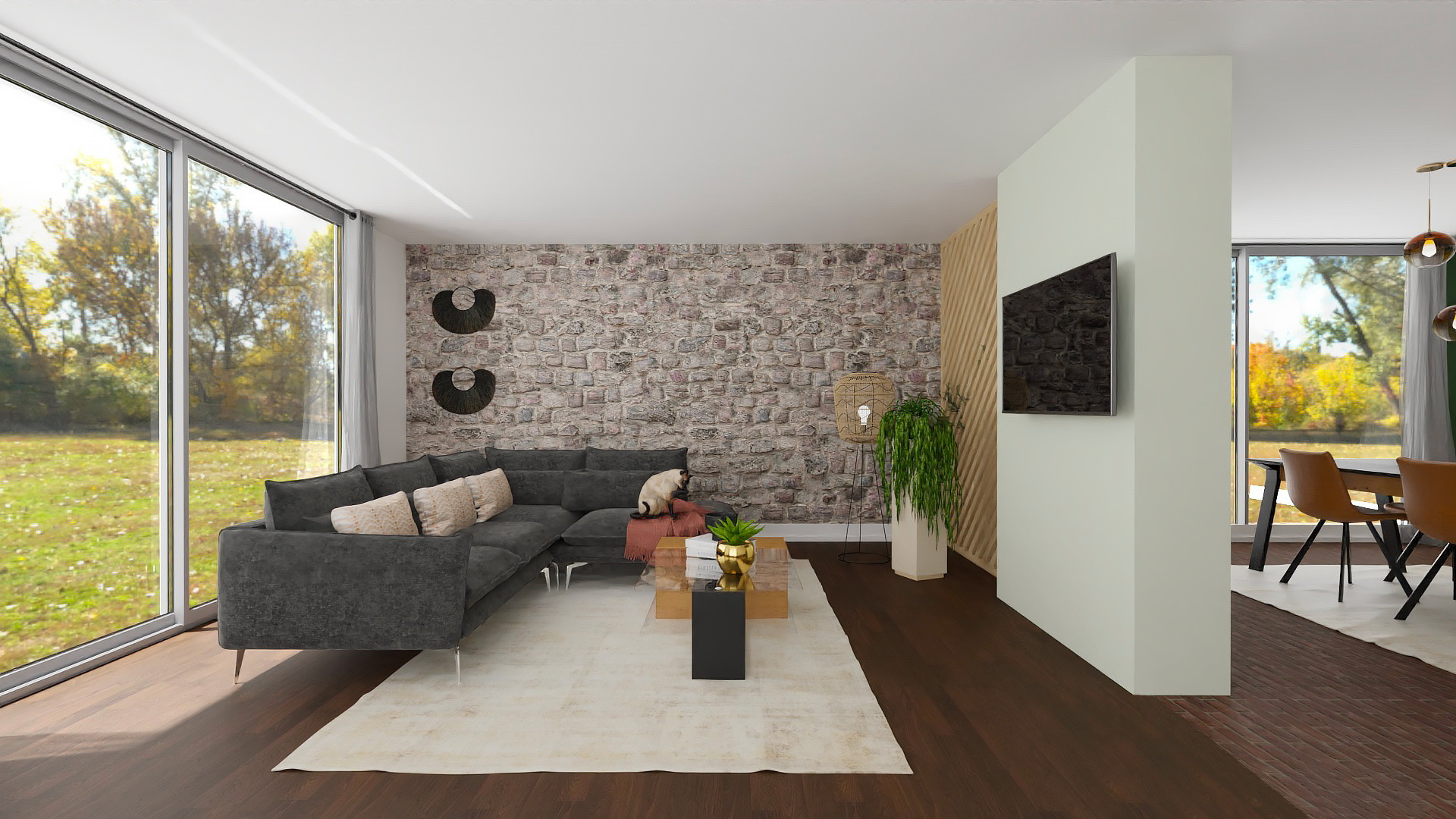 Image de Canapé d'angle chaise longue droite Skye Product