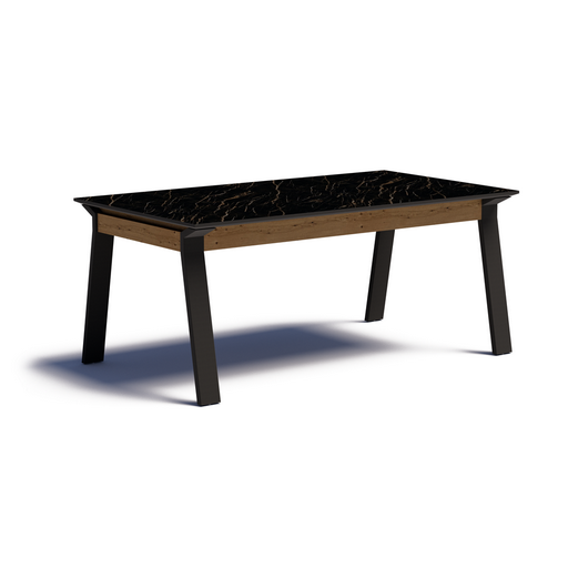 Image de Table de repas extensible céramique pied métal L180 Bristol Product