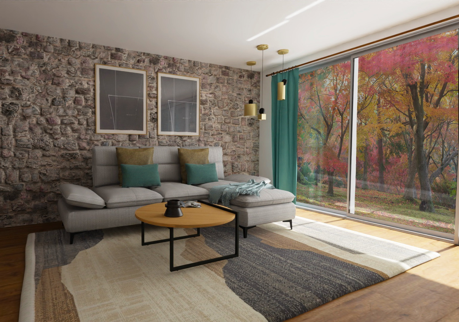 Image de Canapé d'angle chaise longue droite Alyssa Product