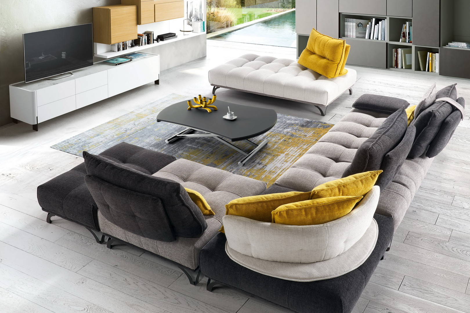 Image de Canapé 3 places dossiers avance-recule Blendy Product