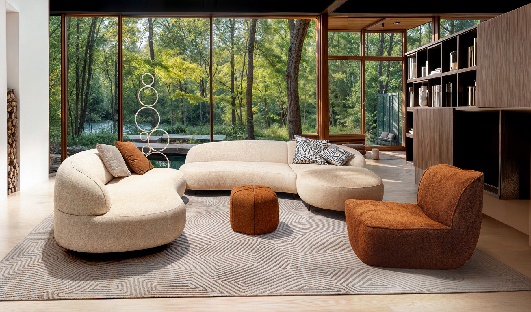 Image de Canapé d'angle chaise longue droite Aria Product